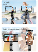 Load image into Gallery viewer, 360 Rotation Following Shooting Mode Gimbal Stabilizer Selfie Stick Tripod Gimbal For iPhone Phone Smartphone Live Photography