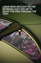 Load image into Gallery viewer, Thous Winds CNC 4-8 Person Family Camping Tent Outdoor Emotional Camp Tent 20D Ripstop Nylon Both Side Silicon Lightweight Tents