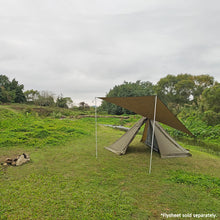 Load image into Gallery viewer, Flame-retardant Pyramid Hot Tent Outdoor Camping Waterproof Teepee Tent 1 Person Tipi Tent Winter Stove Tent with Snow Skirt