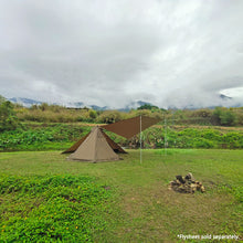 Load image into Gallery viewer, Flame-retardant Pyramid Hot Tent Outdoor Camping Waterproof Teepee Tent 1 Person Tipi Tent Winter Stove Tent with Snow Skirt