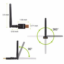 Load image into Gallery viewer, EDUP 5ghz USB Wireless Wifi Adapter 600mbps 802.11ac  ethernet adapter Network Card  receiver Windows Mac for PC EP-1607