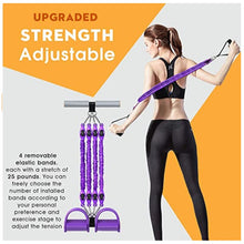 Load image into Gallery viewer, Multifunction Fitness Pedal Exerciser Sit-up Exercise Band Elastic Pull Rope Equipment Tummy Bodybuilding Tension Rope Antibreak