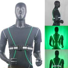 Load image into Gallery viewer, 360 Reflective LED Flashing Vest; High Visibility For Night Jogging, Bicycle Riding