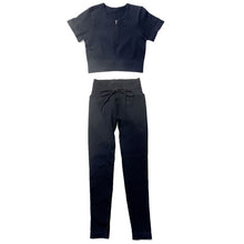 Load image into Gallery viewer, Seamless Workout Yoga Set SportHigh Waist Leggings Crop Top Athletic Outfits For Women Sportswear Sports Bra Running Shorts Sets