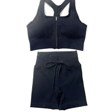 Load image into Gallery viewer, Seamless Workout Yoga Set SportHigh Waist Leggings Crop Top Athletic Outfits For Women Sportswear Sports Bra Running Shorts Sets