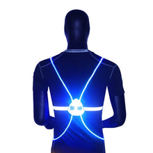 Load image into Gallery viewer, 360 Reflective LED Flashing Vest; High Visibility For Night Jogging, Bicycle Riding