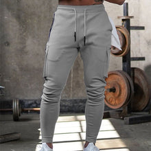 Load image into Gallery viewer, Mens Jogger Sweatpants Man Gyms Workout Fitness Cotton Trousers Male Casual Fashion Skinny Track Pants Zipper design Pants