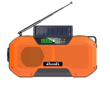Load image into Gallery viewer, Outdoor Emergency Radio Bluetooth Speaker Solar Hand Flashlight Mobile Charging 5000 Mah Large Capacity