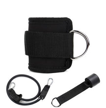 Load image into Gallery viewer, Resistance Bands with Ankle Straps Cuff with Cable for Attachment Booty Butt Thigh Leg Pulley Strap Lifting Fitness Exercise