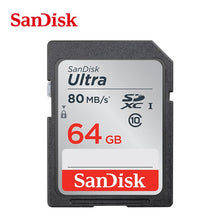 Load image into Gallery viewer, Sandisk Ultra 80MB/s SD card Class10 16gb 32gb 64gb 128GB Original TF/memory card flash stick for camera