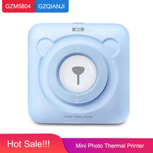 Load image into Gallery viewer, Portable Thermal Bluetooth Printer 58mm Mini Wireless POS Thermal Picture Photo Printer for Android IOS Mobile Phone