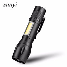 Load image into Gallery viewer, COB LED Flashlight Super Bright Waterproof Handheld Flashlights Torch Pocket Work Light for Emergency Lighting