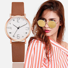 Load image into Gallery viewer, Women Watches Luxury Brand Fashion Leather Strap Round Dial Digital Watch Ladies Quartz Wristwatches Clock Girl Montre Femme 533