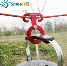 Load image into Gallery viewer, Multifunction Outdoor Aluminum Rope Buckle; Hanger Line Tool