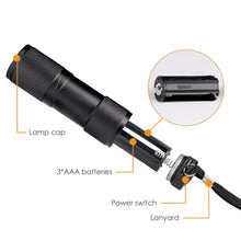 Load image into Gallery viewer, Mini 9LED UV Flashlight Ultraviolet Ultra Violet Invisible Ink Marker Detection Torch Light 3AAA UV Lamp