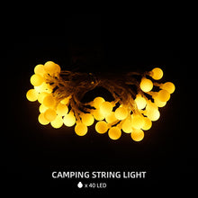 Load image into Gallery viewer, Outdoor Camping LED Small String Lights Canopy Tent Lights Waterproof Warm Light Atmosphere Lights Camping Lights String Party Decoration Lights