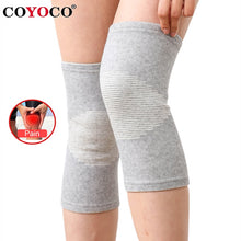 Load image into Gallery viewer, 1 Pcs Knee Support Protector Leg Arthritis Injury Gym Sleeve Elasticated Bandage knee Pad Charcoal Knitted Kneepads Warm