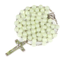 Load image into Gallery viewer, Classic Fashion Luminous Religious Style Christian Rosary Jewelry Luminous Rosary Cross Necklace