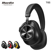 Load image into Gallery viewer, Bluedio T6S Bluetooth Headphones Active Noise Cancelling Wireless Headset For Phones And Music With Voice Control