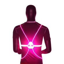 Load image into Gallery viewer, 360 Reflective LED Flashing Vest; High Visibility For Night Jogging, Bicycle Riding