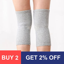 Load image into Gallery viewer, 1 Pcs Knee Support Protector Leg Arthritis Injury Gym Sleeve Elasticated Bandage knee Pad Charcoal Knitted Kneepads Warm