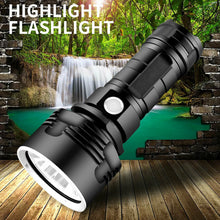 Load image into Gallery viewer, New P50 Strong Light Fixed Focus Flashlight Power Display USB Charging Outdoor Lighting Strong Light Flashlight