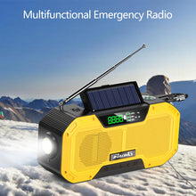 Load image into Gallery viewer, Outdoor Emergency Radio Bluetooth Speaker Solar Hand Flashlight Mobile Charging 5000 Mah Large Capacity