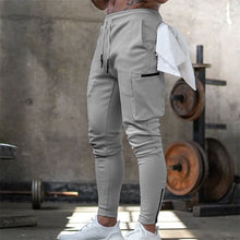 Load image into Gallery viewer, Mens Jogger Sweatpants Man Gyms Workout Fitness Cotton Trousers Male Casual Fashion Skinny Track Pants Zipper design Pants