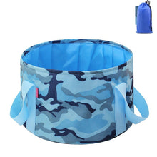 Load image into Gallery viewer, Multi-Purpose Outdoor Travel Portable Folding Bucket Foot Bucket Washbasin Camping Bucket Enlarged