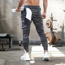 Load image into Gallery viewer, Mens Jogger Sweatpants Man Gyms Workout Fitness Cotton Trousers Male Casual Fashion Skinny Track Pants Zipper design Pants