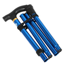 Load image into Gallery viewer, Lightweight Foldable Foldable Quick Lock Trekking Rod Hiking Pole Cross-country Running Cane Aluminum Foldable Cane