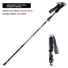Load image into Gallery viewer, Alpine stick aluminum alloy folding ultra light and ultra short telescopic outdoor hand stick walking mountain with 5 poles