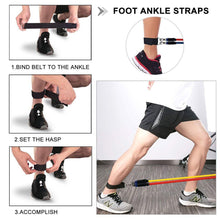 Load image into Gallery viewer, 11PCS Resistance Band Set Exercise; Handle Door Anchor Straps for Fitness