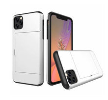 Load image into Gallery viewer, For iPhone 11 Pro Max XS X XR Case Slide Armor Wallet Card Slots Holder Cover For IPhone 7 8 6 6s Plus 5 5s TPU Shockproof Shell