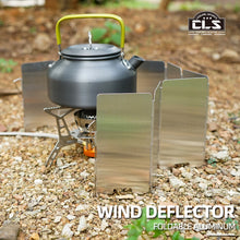Load image into Gallery viewer, Outdoor Aluminum Alloy Windshield Stove Head Stove Windshield Folding Portable 9-Piece Mini Picnic Camping Equipment
