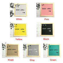 Load image into Gallery viewer, Letter Board; Wooden Frame; Changeable Symbols & Numbers