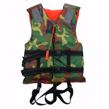 Load image into Gallery viewer, Camouflage Green Fishing Vest Adult Lifesaving Life Jacket Clothing Safety Survival Suit Swimming Drifting Fishing