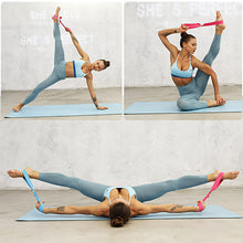 Load image into Gallery viewer, Yoga Stretch Strap Belt 8-shaped Women Pull Up Bands Belt Rope for Wrist Training Gym Pilates Physical Therapy Fitness Equipment
