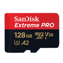 Load image into Gallery viewer, Original Sandisk Extreme Pro Micro SD Card up to 170MB/s A2 V30 U3 64GB 128GB Sandisk TF Card Memory Card With SD Adapter