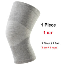 Load image into Gallery viewer, 1 Pcs Knee Support Protector Leg Arthritis Injury Gym Sleeve Elasticated Bandage knee Pad Charcoal Knitted Kneepads Warm
