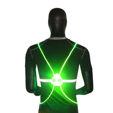 Load image into Gallery viewer, 360 Reflective LED Flashing Vest; High Visibility For Night Jogging, Bicycle Riding