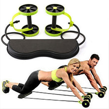 Load image into Gallery viewer, Muscle Exercise Fitness Equipment Double Wheel Abdominal Power Wheel Ab Roller Gym Roller Trainer Training