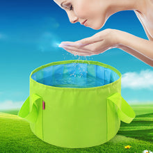 Load image into Gallery viewer, Multi-Purpose Outdoor Travel Portable Folding Bucket Foot Bucket Washbasin Camping Bucket Enlarged