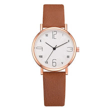 Load image into Gallery viewer, Women Watches Luxury Brand Fashion Leather Strap Round Dial Digital Watch Ladies Quartz Wristwatches Clock Girl Montre Femme 533
