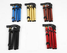Load image into Gallery viewer, Lightweight Foldable Foldable Quick Lock Trekking Rod Hiking Pole Cross-country Running Cane Aluminum Foldable Cane