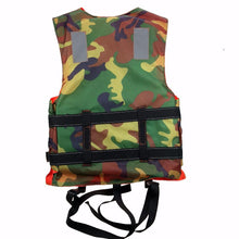 Load image into Gallery viewer, Camouflage Green Fishing Vest Adult Lifesaving Life Jacket Clothing Safety Survival Suit Swimming Drifting Fishing