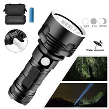 Load image into Gallery viewer, New P50 Strong Light Fixed Focus Flashlight Power Display USB Charging Outdoor Lighting Strong Light Flashlight