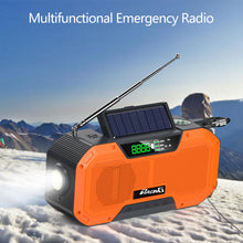 Load image into Gallery viewer, Outdoor Emergency Radio Bluetooth Speaker Solar Hand Flashlight Mobile Charging 5000 Mah Large Capacity