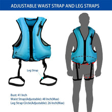 Load image into Gallery viewer, Adult Inflatable Swim Life Vest Jacket Snorkeling Floating Device Swimming Drifting Surfing Survival Water Sports Life Saving