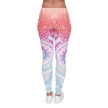Load image into Gallery viewer, Brands Women Fashion Legging Aztec Round Ombre Printing leggins Slim High Waist Leggings Woman Pants
